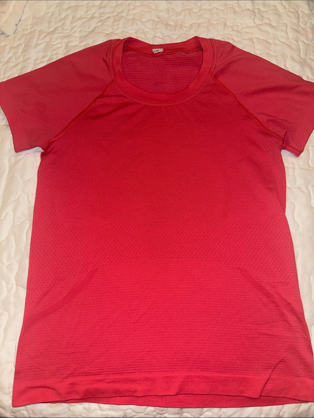 Lululemon Women’s Short Sleeve Athletic Tee in coral
